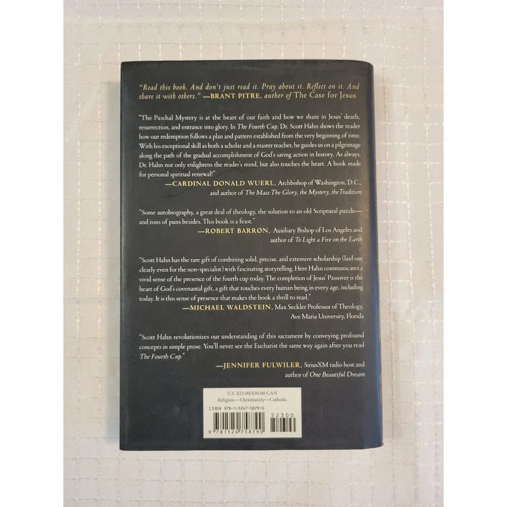The Fourth Cup Scott Hahn Hardcover First Edition Religious Catholic Theology